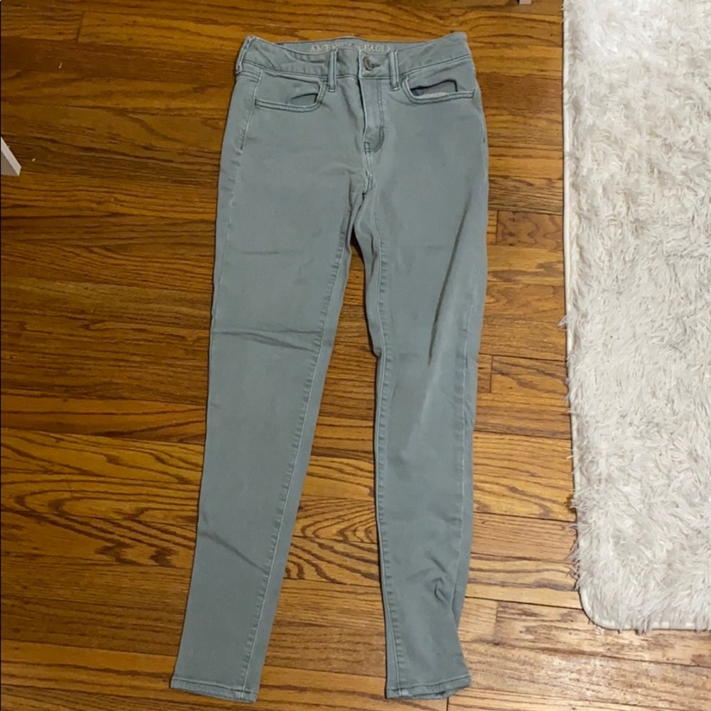 AMERICAN EAGLE Teal Jeans SIZE 2
